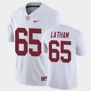 Men's JC Latham White Alabama Crimson Tide #65 Game Alumni Jerseys 981666-786