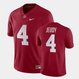Men's Jerry Jeudy Crimson Alabama Crimson Tide #4 Game University Jersey 628004-648