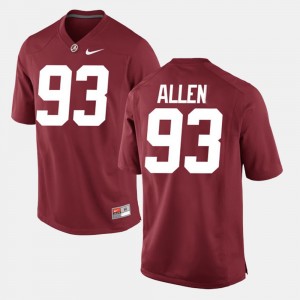 Men's Jonathan Allen Crimson Alabama Crimson Tide #93 Alumni Football Game University Jersey 475913-185