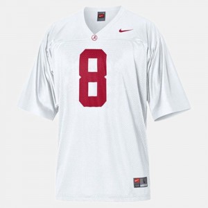 Men's Julio Jones White Alabama Crimson Tide #8 College Football NCAA Jerseys 574121-480