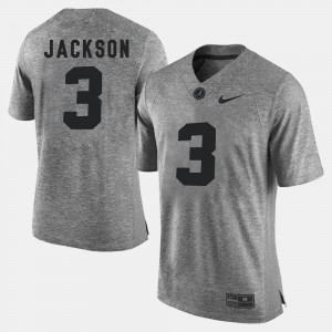 Men's Kareem Jackson Gray Alabama Crimson Tide #3 Gridiron Gray Limited Gridiron Limited Jerseys 221825-974