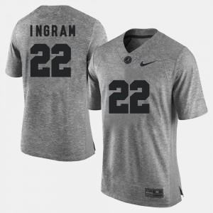 Men's Mark Ingram Gray Alabama Crimson Tide #22 Gridiron Gray Limited Gridiron Limited Jersey 590617-613