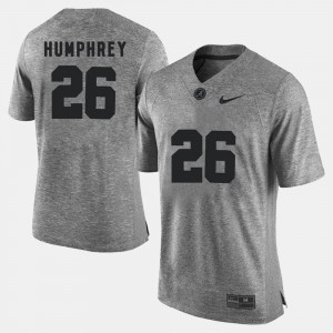 Men's Marlon Humphrey Gray Alabama Crimson Tide #26 Gridiron Gray Limited Gridiron Limited Jersey 158822-179