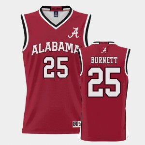 Men's Nimari Burnett Crimson Alabama Crimson Tide #25 College Basketball ProSphere Jerseys 389827-471