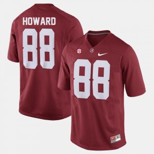 Men's O.J. Howard Red Alabama Crimson Tide #88 College Football University Jersey 461063-256