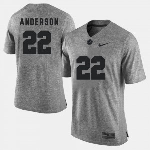 Men's Ryan Anderson Gray Alabama Crimson Tide #22 Gridiron Gray Limited Gridiron Limited Jersey 244835-834