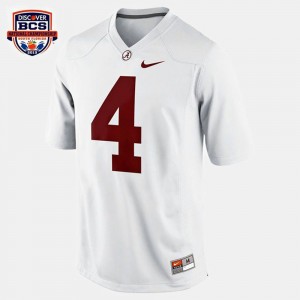 Youth T.J. Yeldon White Alabama Crimson Tide #4 College Football Alumni Jerseys 192905-932