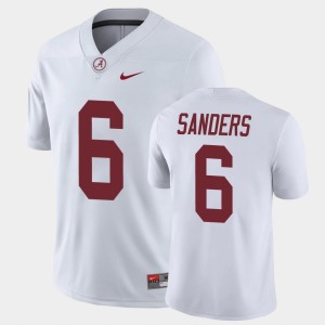 Men's Trey Sanders White Alabama Crimson Tide #6 Game Official Jersey 148450-567