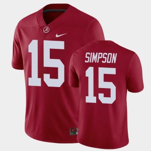 Men's Ty Simpson Crimson Alabama Crimson Tide #15 Game Player Jersey 730848-860