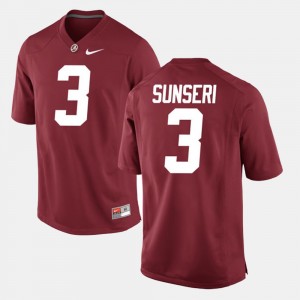 Men's Vinnie Sunseri Crimson Alabama Crimson Tide #3 Alumni Football Game 2025-26 Jerseys 776060-249