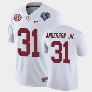 Men's Will Anderson Jr. White Alabama Crimson Tide #31 2021 Cotton Bowl Game Jerseys 460204-890