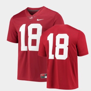 Men's Custom Crimson Alabama Crimson Tide #18 College Football Limited Jersey 382328-184