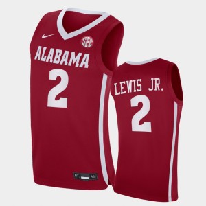 Men's Kira Lewis Jr. Crimson Alabama Crimson Tide #2 Replica College Basketball Jersey 114801-435