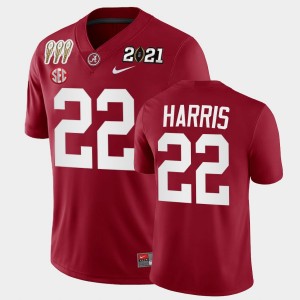 Men's Najee Harris Crimson Alabama Crimson Tide #22 3X CFP National Championship Winner Jerseys 812882-882