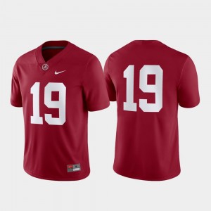 Men's Crimson Alabama Crimson Tide #19 Game Jersey 892012-442