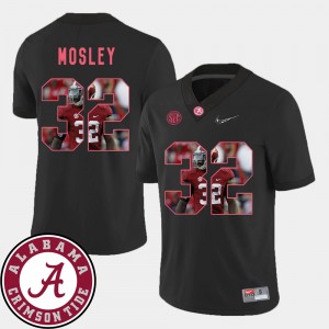 Men's C.J. Mosley Black Alabama Crimson Tide #32 Pictorial Fashion Football Jersey 861728-882