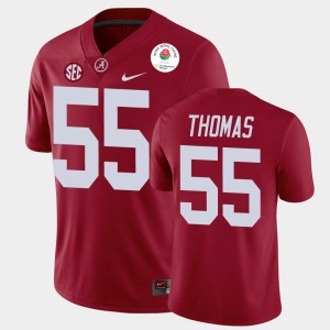 Men's Derrick Thomas Crimson Alabama Crimson Tide #55 2021 Rose Bowl College Football Jerseys 340216-794