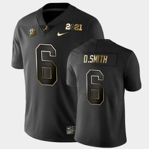 Men's DeVonta Smith Black Alabama Crimson Tide #6 2021 National Championship Golden Playoff Jersey 602052-328
