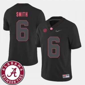 Men's DeVonta Smith Black Alabama Crimson Tide #6 College Football 2018 SEC Patch Jersey 325429-563