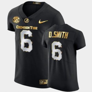 Men's DeVonta Smith Black Alabama Crimson Tide #6 Golden Edition 2020-21 Authentic Jerseys 236269-516
