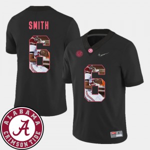 Men's DeVonta Smith Black Alabama Crimson Tide #6 Pictorial Fashion Football Jerseys 940787-916