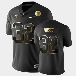Men's Dylan Moses Black Alabama Crimson Tide #32 2021 Rose Bowl Golden Edition Jersey 992859-665