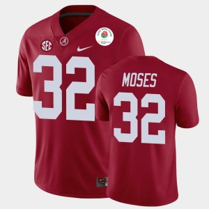Men's Dylan Moses Crimson Alabama Crimson Tide #32 2021 Rose Bowl College Football Jerseys 801259-571