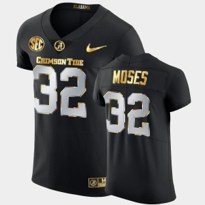Men's Dylan Moses Black Alabama Crimson Tide #32 Golden Edition 2020-21 Authentic Jersey 894662-133