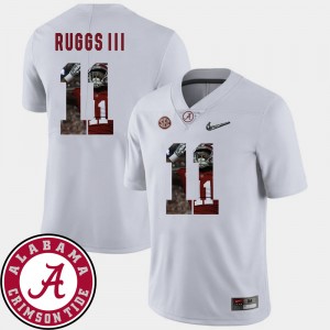 Men's Henry Ruggs III White Alabama Crimson Tide #11 Pictorial Fashion Football Jersey 189346-915