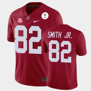 Men's Irv Smith Jr. Crimson Alabama Crimson Tide #82 2021 Rose Bowl Champions Jersey 297180-878