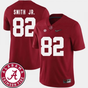 Men's Irv Smith Jr. Crimson Alabama Crimson Tide #82 College Football 2018 SEC Patch Jerseys 626885-904