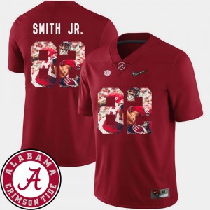 Men's Irv Smith Jr. Crimson Alabama Crimson Tide #82 Pictorial Fashion Football Jerseys 946722-498