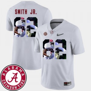 Men's Irv Smith Jr. White Alabama Crimson Tide #82 Pictorial Fashion Football Jersey 799148-224