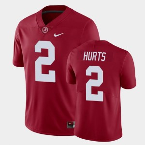Men's Jalen Hurts Crimson Alabama Crimson Tide #2 Limited 2025 Jerseys 429558-637