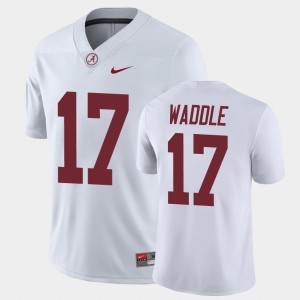 Men's Jaylen Waddle White Alabama Crimson Tide #17 College Football Game Jerseys 356238-855