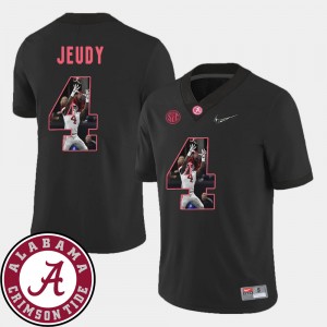 Men's Jerry Jeudy Black Alabama Crimson Tide #4 Pictorial Fashion Football Jersey 439038-427