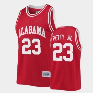 Men's John Petty Jr. Crimson Alabama Crimson Tide #23 Commemorative Basketball Classic Jersey 642957-315