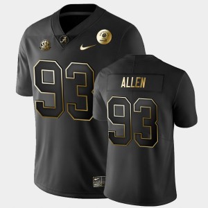 Men's Jonathan Allen Black Alabama Crimson Tide #93 2021 Rose Bowl Golden Edition Jerseys 330247-439