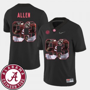 Men's Jonathan Allen Black Alabama Crimson Tide #93 Pictorial Fashion Football Jersey 341170-928