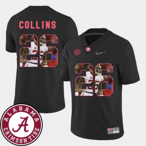 Men's Landon Collins Black Alabama Crimson Tide #26 Pictorial Fashion Football Jersey 884029-880