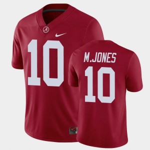 Men's Mac Jones Crimson Alabama Crimson Tide #10 Game Alumni Player Football Jersey 884392-342