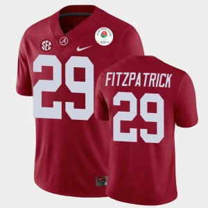 Men's Minkah Fitzpatrick Crimson Alabama Crimson Tide #29 2021 Rose Bowl College Football Jerseys 733464-822
