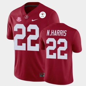 Men's Najee Harris Crimson Alabama Crimson Tide #22 2021 Rose Bowl Champions Jersey 767254-987