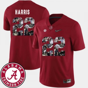 Men's Najee Harris Crimson Alabama Crimson Tide #22 Pictorial Fashion Football Jerseys 988659-155