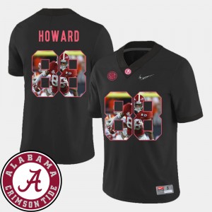 Men's O.J. Howard Black Alabama Crimson Tide #88 Pictorial Fashion Football Jersey 688278-510