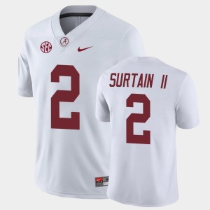 Men's Patrick Surtain II White Alabama Crimson Tide #2 Game College Football Jersey 987995-509
