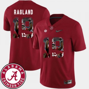 Men's Reggie Ragland Crimson Alabama Crimson Tide #19 Pictorial Fashion Football Jersey 815394-384