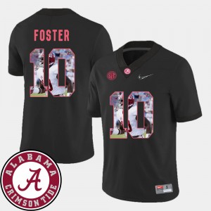 Men's Reuben Foster Black Alabama Crimson Tide #10 Pictorial Fashion Football Jersey 599364-204