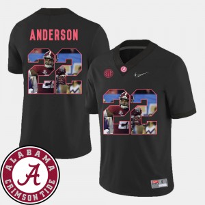 Men's Ryan Anderson Black Alabama Crimson Tide #22 Pictorial Fashion Football Jersey 964839-513
