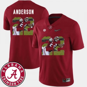 Men's Ryan Anderson Crimson Alabama Crimson Tide #22 Pictorial Fashion Football Jersey 647536-894